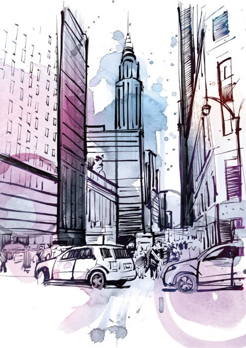 Fototapete amerikanisches Empire State Building