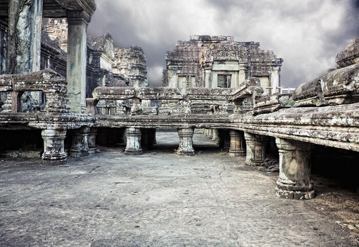 Fototapete Angkor-Wat-Tempel