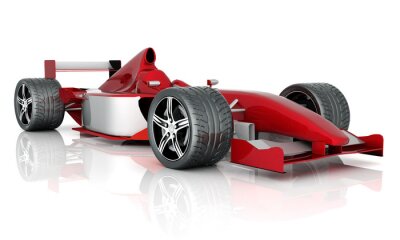 Ansicht des Ferrari-Boliden