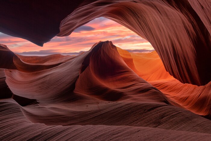 Fototapete antelope canyon in arizona - background travel concept	