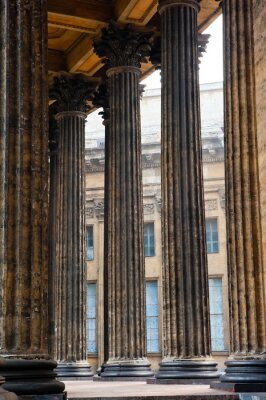 Fototapete Antike geschnitzte Säulen