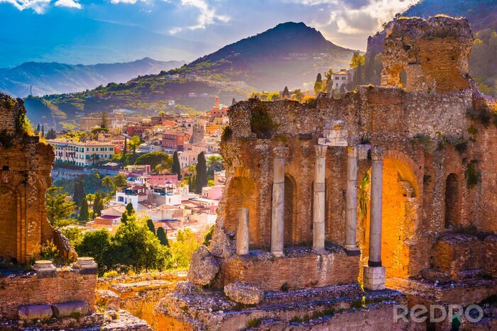 Fototapete Antike Ruinen auf Sizilien