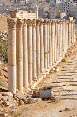 Fototapete Antike Säulen in Jordanien