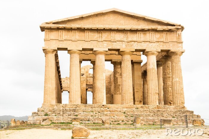 Fototapete Antiker Tempel mit Säulen