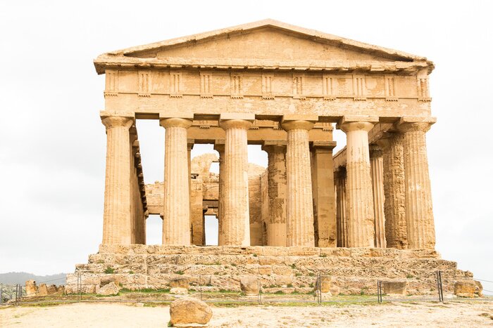 Fototapete Antiker Tempel mit Säulen