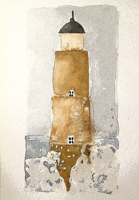 Fototapete Aquarell phare
