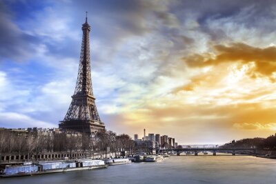Fototapete Architektonisches Panorama von Paris