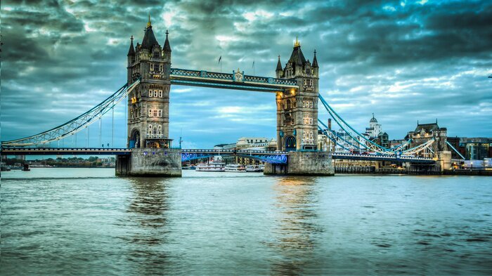 Fototapete Architektur am Abend