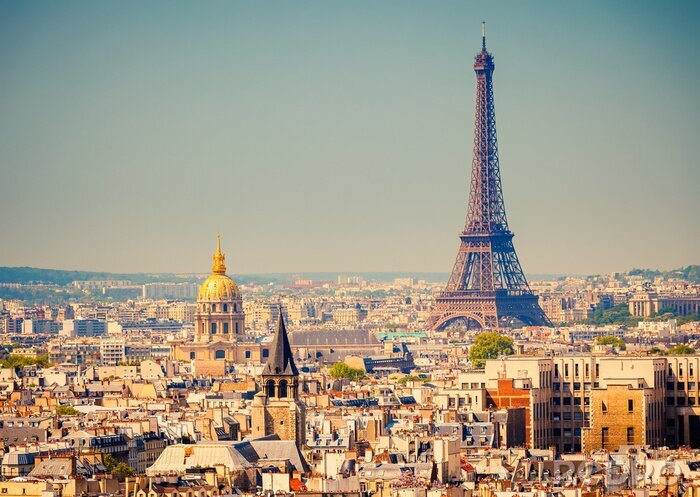 Fototapete Architektur auf Panorama von Paris