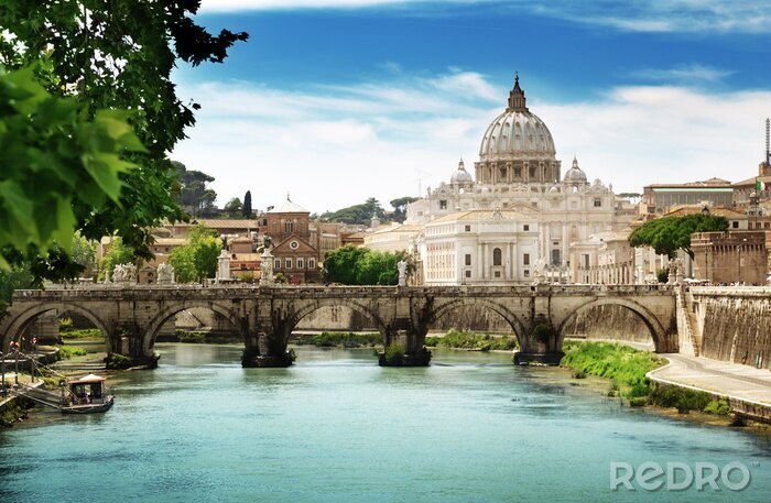 Fototapete Architektur der Basilika im Vatikan