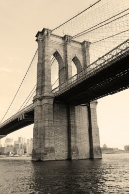 Fototapete Architektur der Brooklyn Bridge