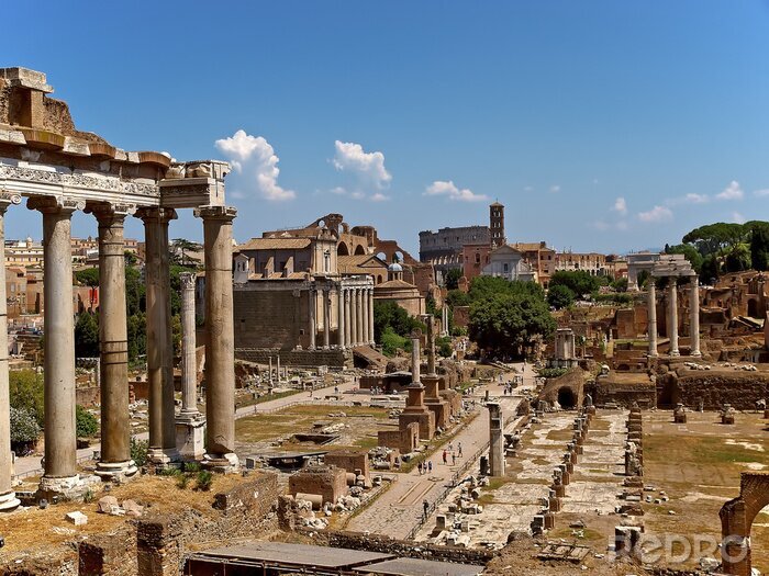 Fototapete Architektur des Bauwerkes Forum Romanum