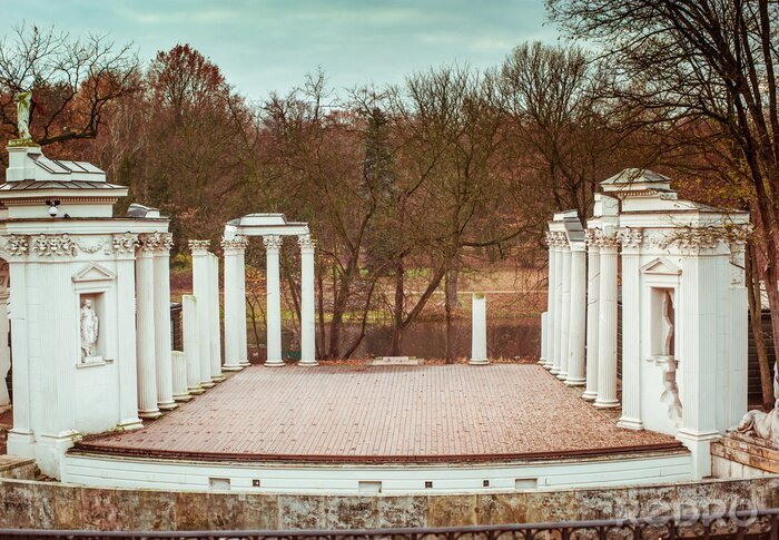 Fototapete Architektur des Łazienki-Parks