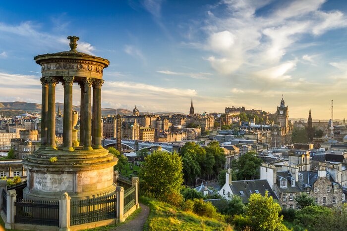 Fototapete Architektur des Schlosses am Calton Hill