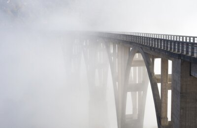 Fototapete Architektur im Nebel