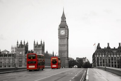 Fototapete Architektur Londons Palace of Westminster und Big Ben