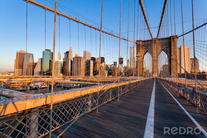 Fototapete Architektur NY und Brücke