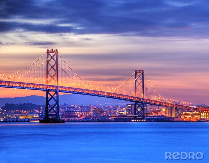 Fototapete Architektur San Francisco und Bay Bridge