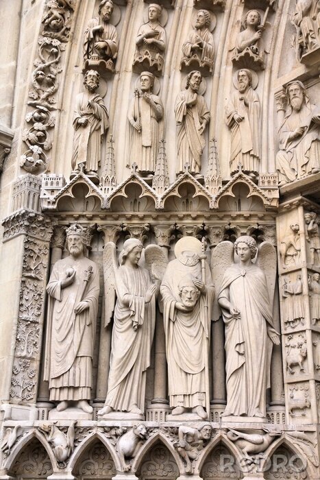 Fototapete Architektur von Notre-Dame-Kathedrale in Paris