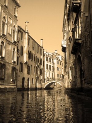 Fototapete Architektur von Venedig in Sepia