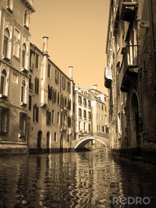 Fototapete Architektur von Venedig in Sepia
