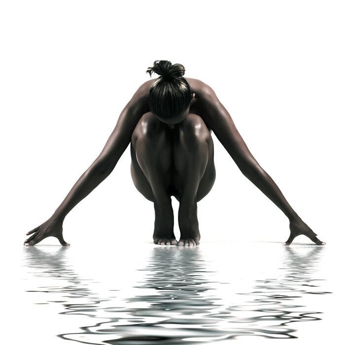 Fototapete Asana demonstrierende Frau