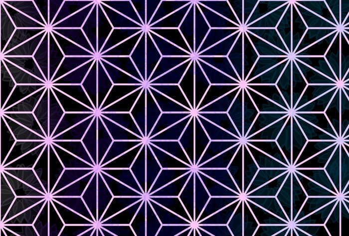 Fototapete Asanoha japanisches Muster