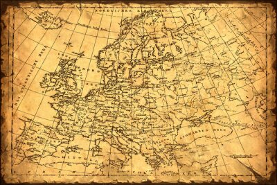 Asien auf der historischen Karte