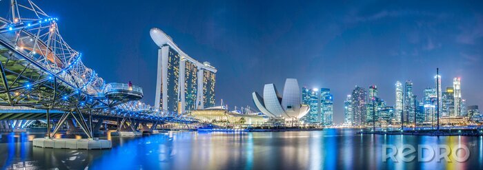 Fototapete Asien Metropole Singapur