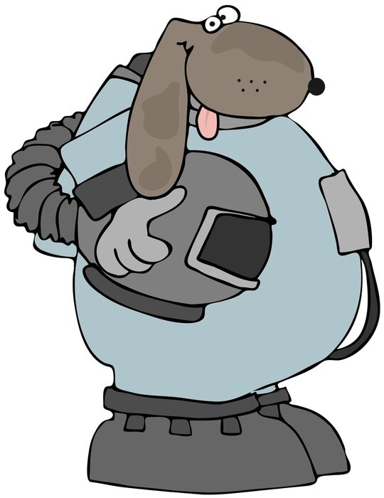 Fototapete Astronaut Dog