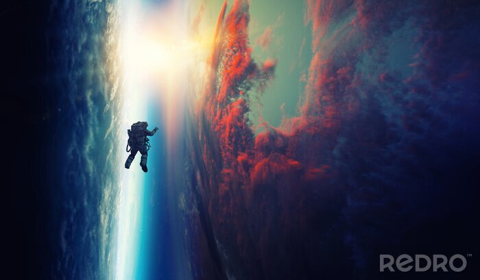 Fototapete Astronaut im Weltall