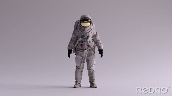 Fototapete Astronaut vor grauem Hintergrund