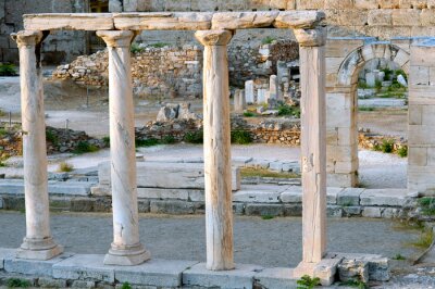 Fototapete Athen mit antiken Säulen