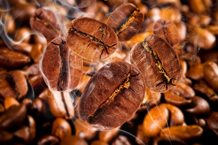 Fototapete Aufbrühen von Kaffee