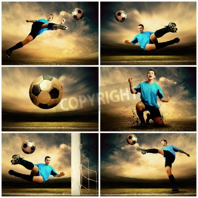 Fototapete Aufnahmen mit Fußball-Motiv