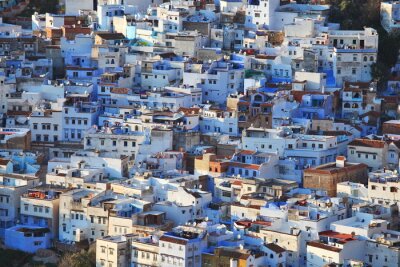 Fototapete Ausblick auf Häuser in Marokko