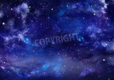 Fototapete Außergewöhnlicher Nachthimmel mit Sternen