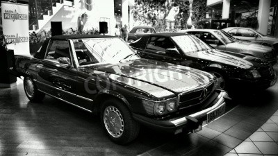 Fototapete Ausstellung alter Autos