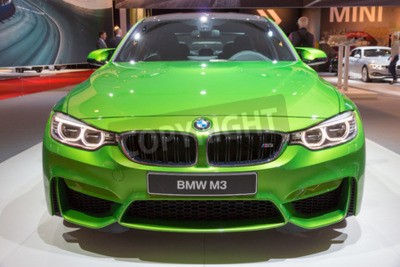 Fototapete Auto BMW grüner M3