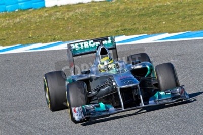 Fototapete Auto von Formel im Training