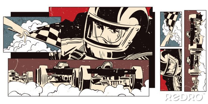 Fototapete Autorennen-Motive