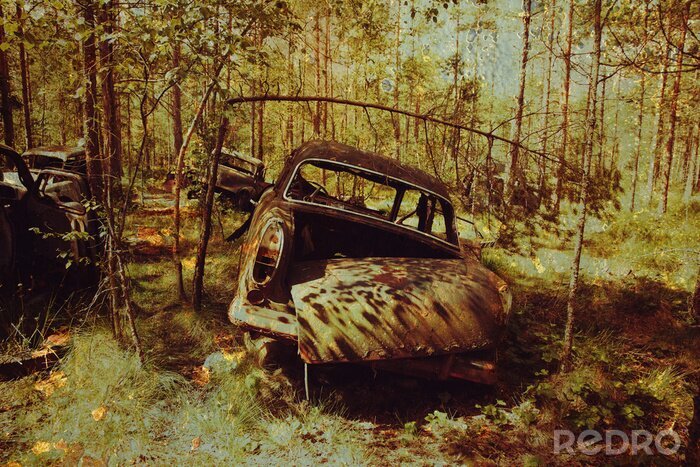 Fototapete Autowrack