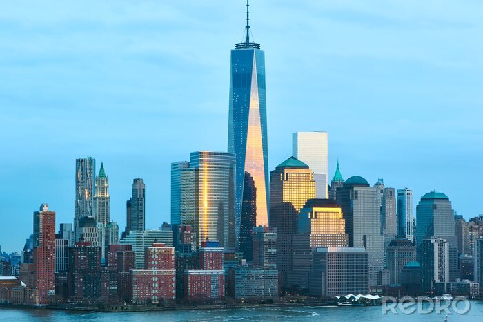 Fototapete Azurblauer Himmel über New York City