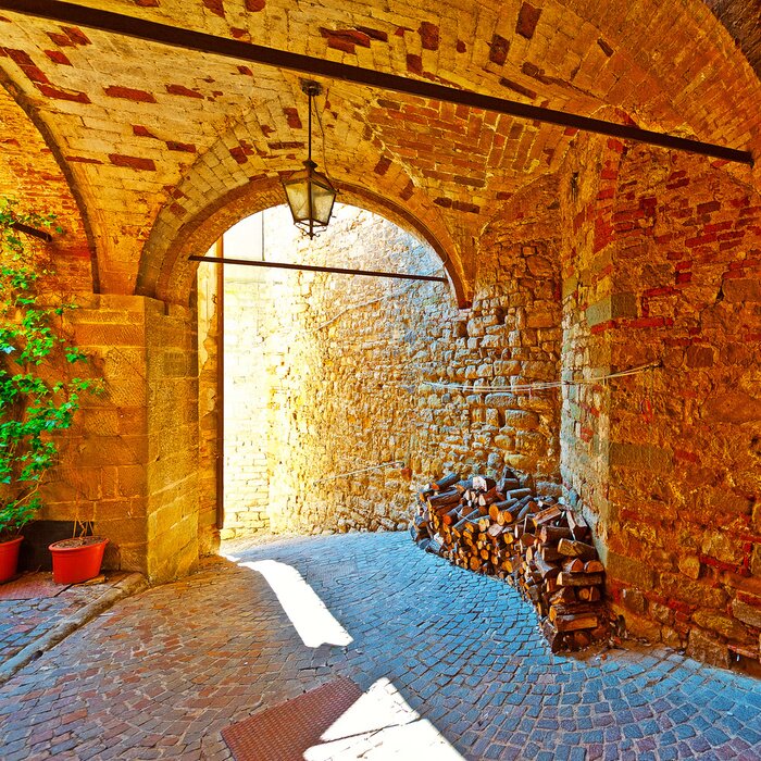 Fototapete Backstein-Architektur