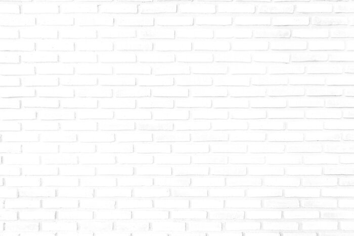 Fototapete Backstein weiß ohne Mörtel