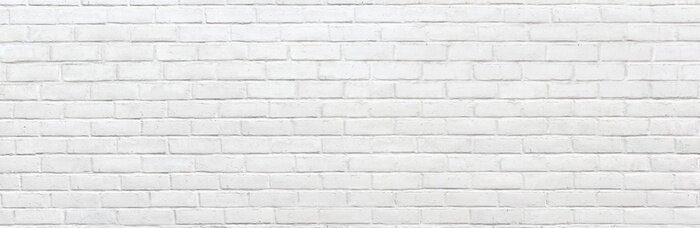 Fototapete Backstein weiß schief geschnitten