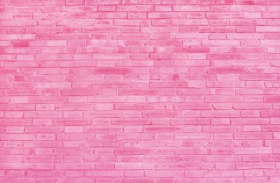 Fototapete Backsteinmauer in rosa Farben