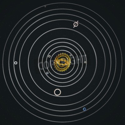 Fototapete Bahnen des Sonnensystems