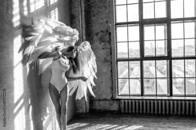 Fototapete Balletttänzerin mit Flügeln