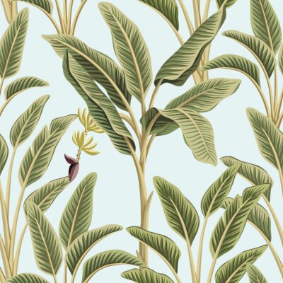 Bananenblätter im Boho-Stil